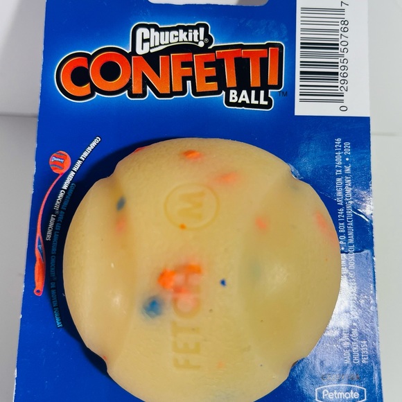 Chuck It! Confetti Ball Dog Toy, M Limited Edition NEW!!! - Picture 7 of 10